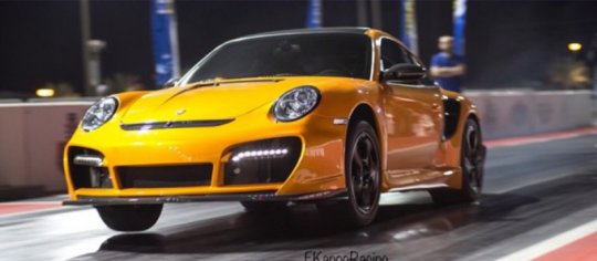 New world record for the Porsche 911 Turbo at a distance of 1/4 mile - 8.817 sec.