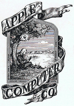 Apple-ის პირველი ლოგოტიპი,  1976 წ.
