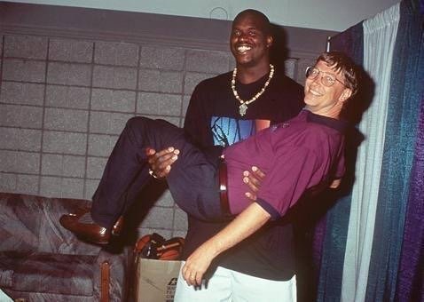 Shaquille O’Neal and Bill Gates