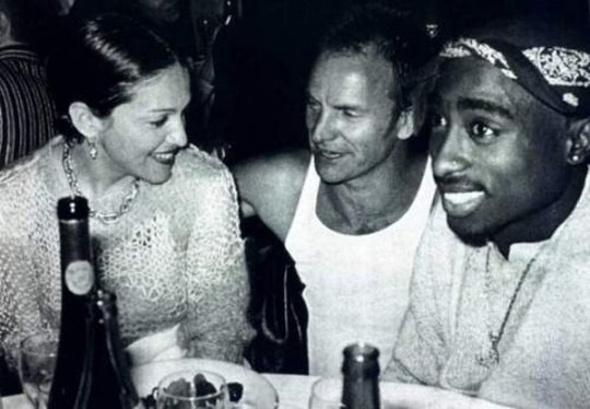 Madonna,  Sting,  and Tupac