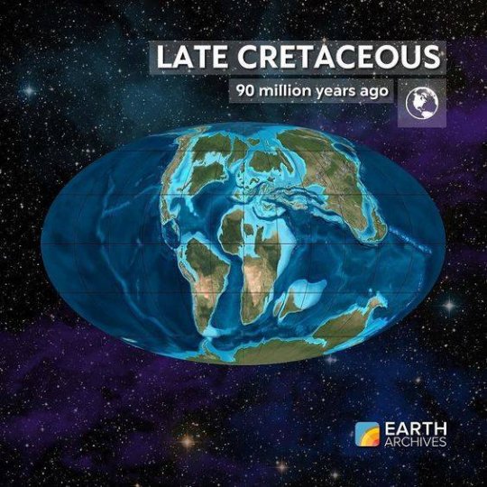 დედამიწა 90 მილიონი წლის წინ