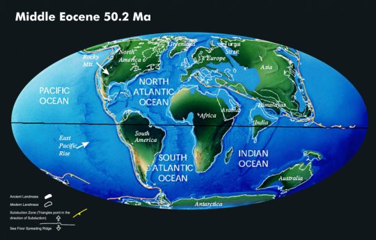 დედამიწა 50.2 მილიონი წლის წინ