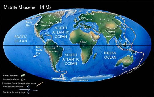 დედამიწა 14 მილიონი წლის წინ