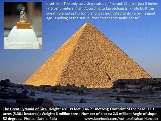 გიზას პირამიდა და ხეოფსის ქანდაკება 