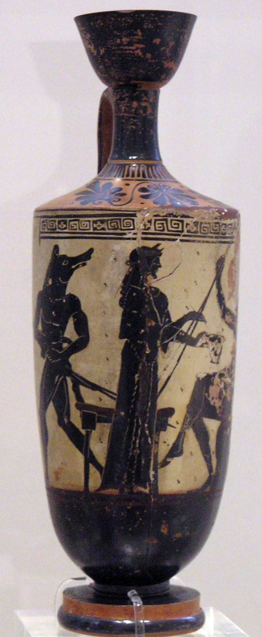 კირკე. გამოსახული ძვ.წ. 490–480 წლების ზეთის ჭურჭელზე.