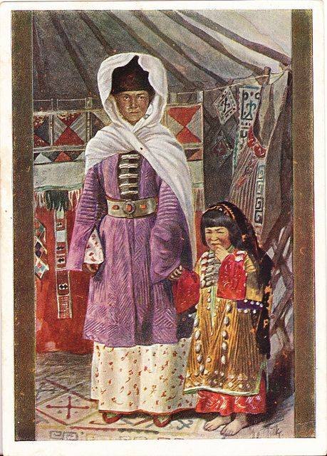 ნოღაელი ქალი და გოგონა. 1912-13 წწ. მაქს ტილკე.