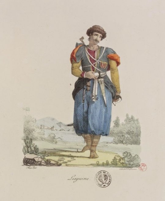 ლეზგი კაცი. ჟან ფრანსუა გამბა. 1826.