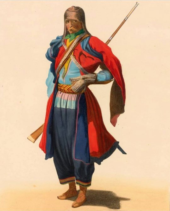 ხევსური ჯარისკაცი. გრიგორი გაგარინი. 1850-1855