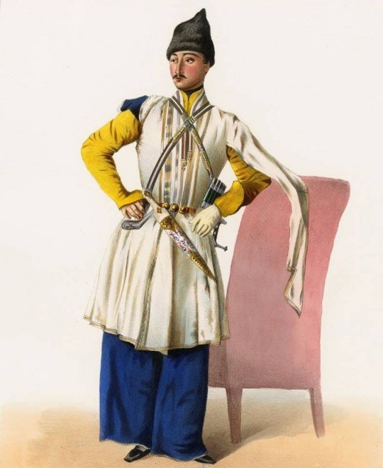 მუსლიმი კავკასიელი ჯარისკაცი სამეფო ჯარში. გრიგორი გაგარინი. 1850-1855