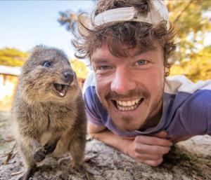 “ცხოველთა მომთვინიერებელი”: ირლანდიელი ფოტოგრაფის კაშკაშა სელფები ცხოველებთან ერთად
