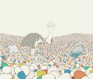 იაპონელი მხატვრის ემოციური ილუსტრაციები, რომლებიც ასახავს საზოგადოების ნაკლოვანებებსა და ჩვენი გონების ბრძოლებს