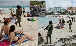 პრეზიდენტის ბრძანებით,  მექსიკაში  პლაჟზე დამსვენებლებს შეიარაღებული სამხედროები იცავენ