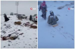 ვიდეო: საუდის არაბეთში ახალ წელს თოვლი მოვიდა