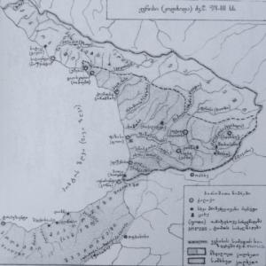 კოლხეთის, ლაზიკის, ოდიშის საერისთავოს და ოდიშის სამთავროს რუკები