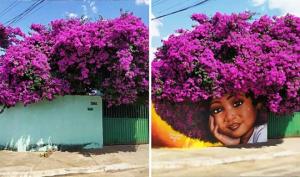 თმის ნაცვლად მცენარეები – მხატვარი, რომელიც ქალაქს ალამაზებს