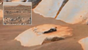 სიცოცხლე მარსზე:ექსპერტმა ნასას სურათზე უცხოპლანეტელის ფიგურა აღმოაჩინა