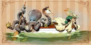 დისნეის სახალისო ილუსტრაციები იმის შესახებ, თუ რატომ არის კარგი როდესაც რვაფეხასთან ერთად ცხოვრობ