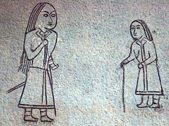გოქთურქული პეტროგლიფი მონღოლეთში - ახ.წ. მე-6 საუკუნე