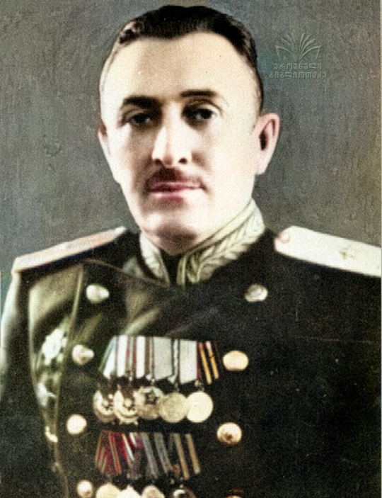 ვლადიმერ ზარელუა,  ექვთიმეს ძე (1903-1979) - საბჭოთა კავშირის გენერალ-მაიორი (02.11.1944)