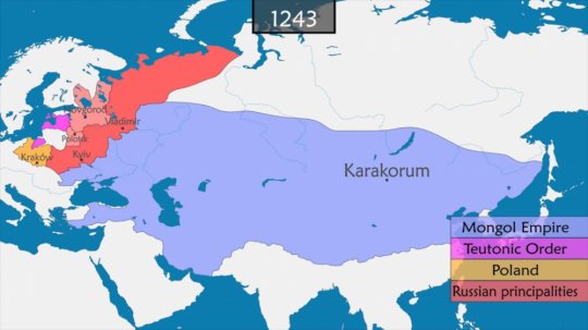 მონღოლეთის იმპერია 1243 წლისთვის