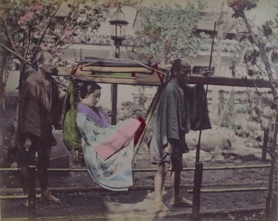 იაპონელი გეიშა- მე-19 საუკუნის ფოტო