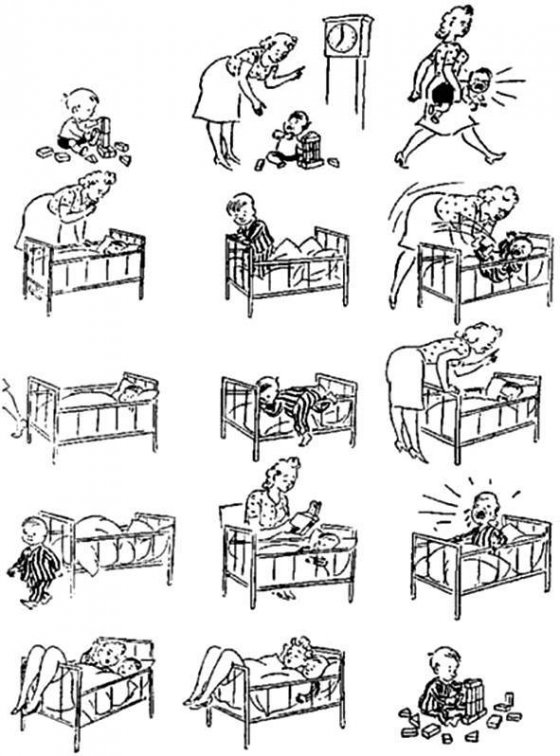ბავშვის დაძინების პროცესი