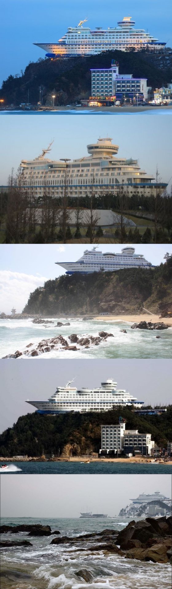 გასაოცარი სასტუმრო სამხრეთ კორეაში,აშენებული კლდეზე- Sun Cruise Hotel