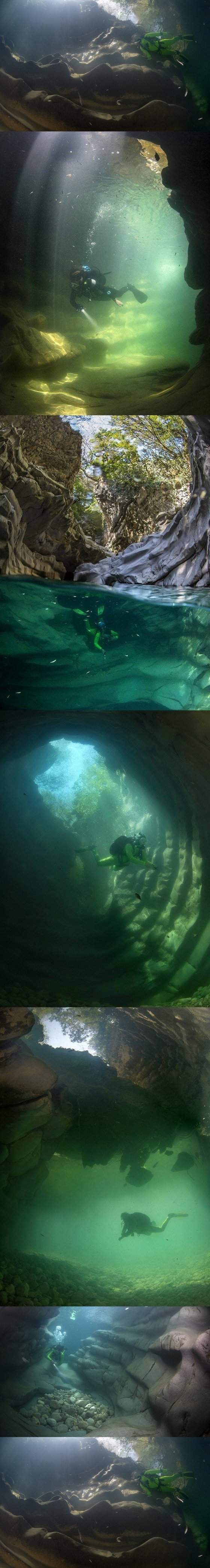მარტვილის კანიონის წყლისქვეშა ულამაზესი სანახაობა ტურისტებს იზიდავს