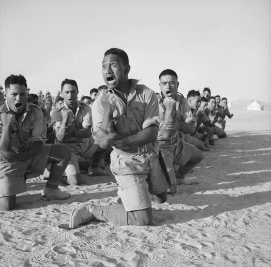 მაორი ბატალიონი. ჰაკა ეგვიპტეში 1941 წელი.