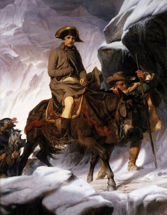 Paul Delaroche - Bonaparte Crossing the Alps. 1850.