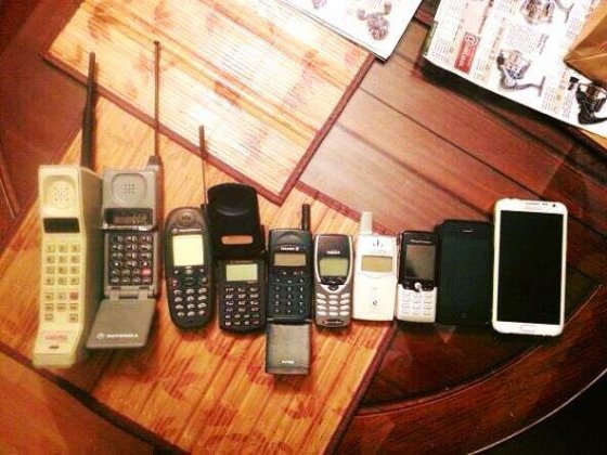 მობილური ტელეფონის განვითარება 40 წლის განმავლობაში