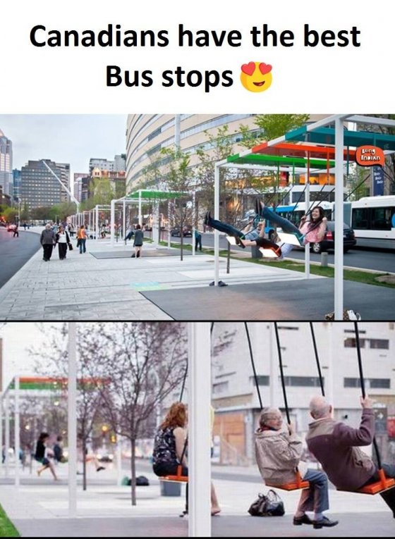 კანადელებს ყველაზე მაგარი ავტობუსის გაჩერებები აქვთ