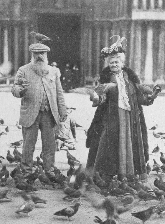 კლოდ მონე ცოლთან ერთად-ვენეცია 1908 წელი