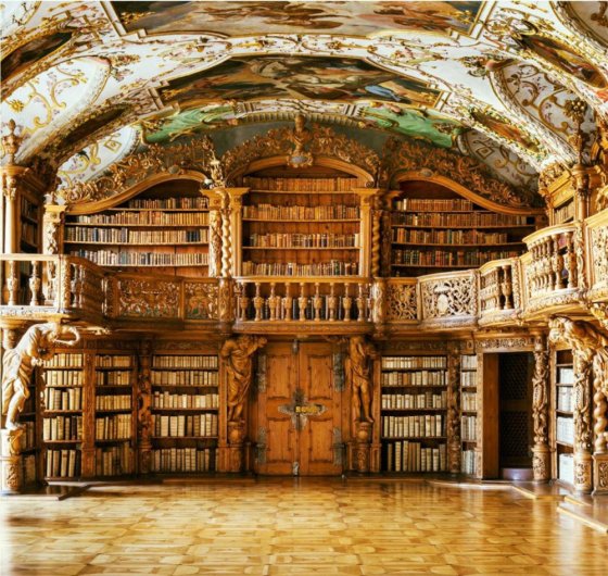1724 წელს აშენებული ბიბლიოთეკა ბავარიაში