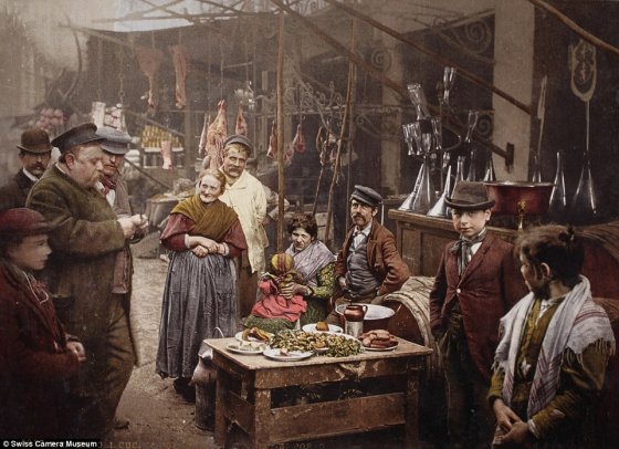 ნეაპოლის ბაზარი-ფერადი ფოტო 1899 წელი
