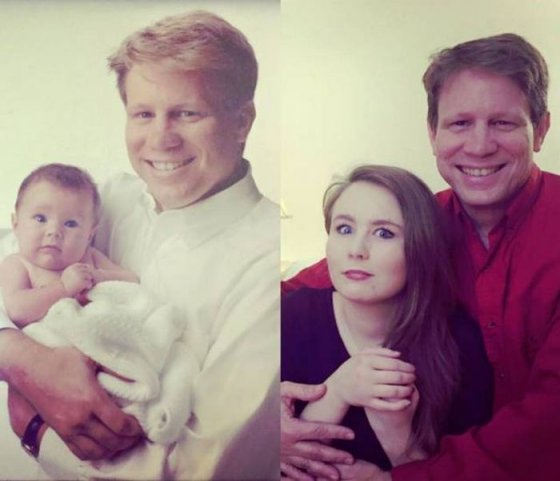 მამა და მისი გოგონა ადრე და ახლა