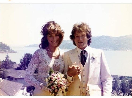 რობინ უილიამსი პირველ ცოლთან ვალერიასთან  ერთად, 1978 წელი