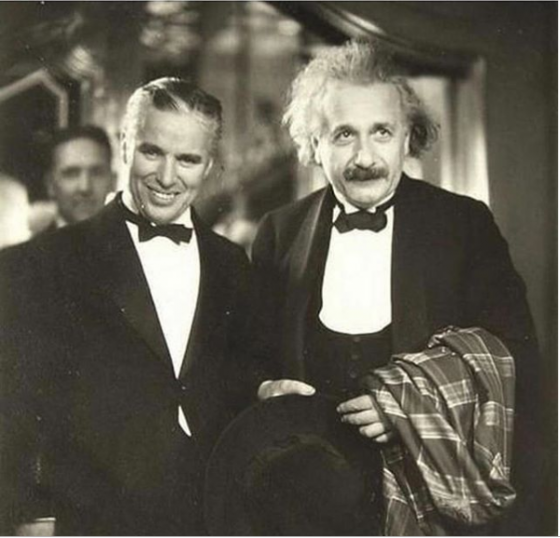 ჩარლი ჩაპლინი და ალბერტ აინშტაინი. 1931-წელი