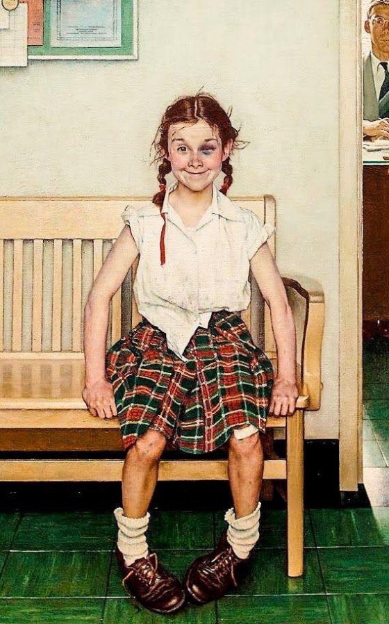 ფოტო არ გეგონოთ, ნორმან როკველის ნახატია "ონავარი  გოგონა"