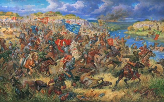 ბრძოლა მდინარე კალკაზე 1223 წლის 31 მაისს მოხდა