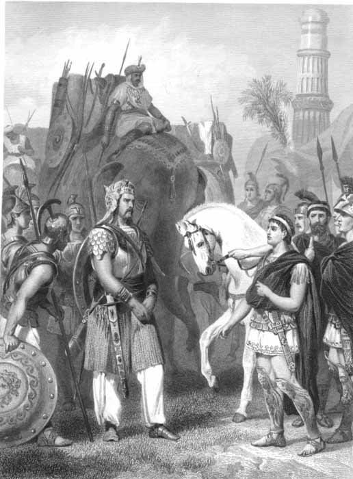 პოროსი იყო ინდოეთის ძლიერი რაჯა, ალექსანდრეს სპილოთი ებრძოდა და ტყვედაც ჩაუვარდა