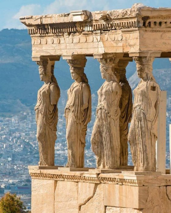 Statues of Caryatids, Acropolis, Athens – Greece