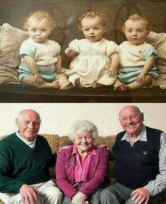 3 ტყუპი 80 წლის შემდეგ