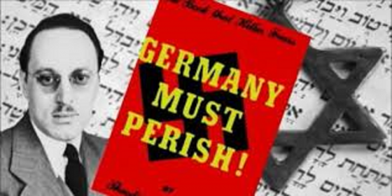 ებრაელი ავტორის თეოდორ კაუფმანის წიგნი "გერმანია უნდა განადგურდეს!"  1941 წ.
