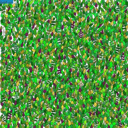 სურათი-გამოცანა: აბა, მწვანე ფოთლებს შორის ბაყაყს თუ იპოვით?!