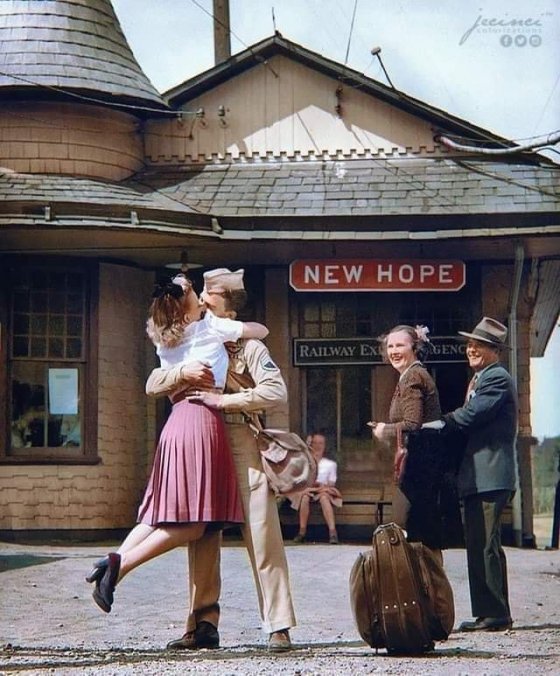 ბაკსის მატარებლის სადგური 1945 წელი