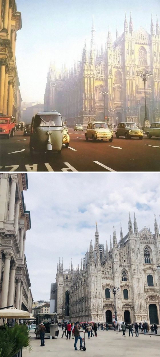 მილანი, იტალია 1950 და 2021 წ