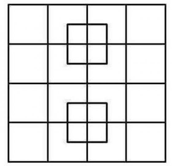 რამდენი კვადრატია ფოტოზე?