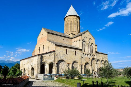 ალავერდის საკათედრო ტაძარი აგებული კახთა მეფე კვირიკეს მიერ XI ს-ში, ახმეტა, კახეთი, საქართველო