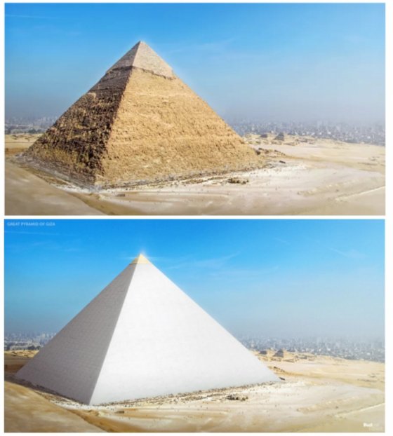 ხეოფსის პირამიდა - ახლა და ადრე